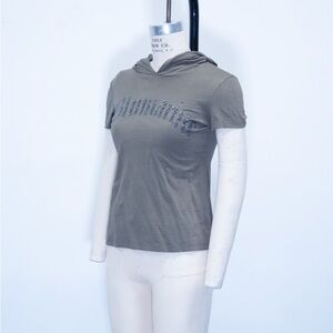 Blumarine Studded Rhinestone Logo Top